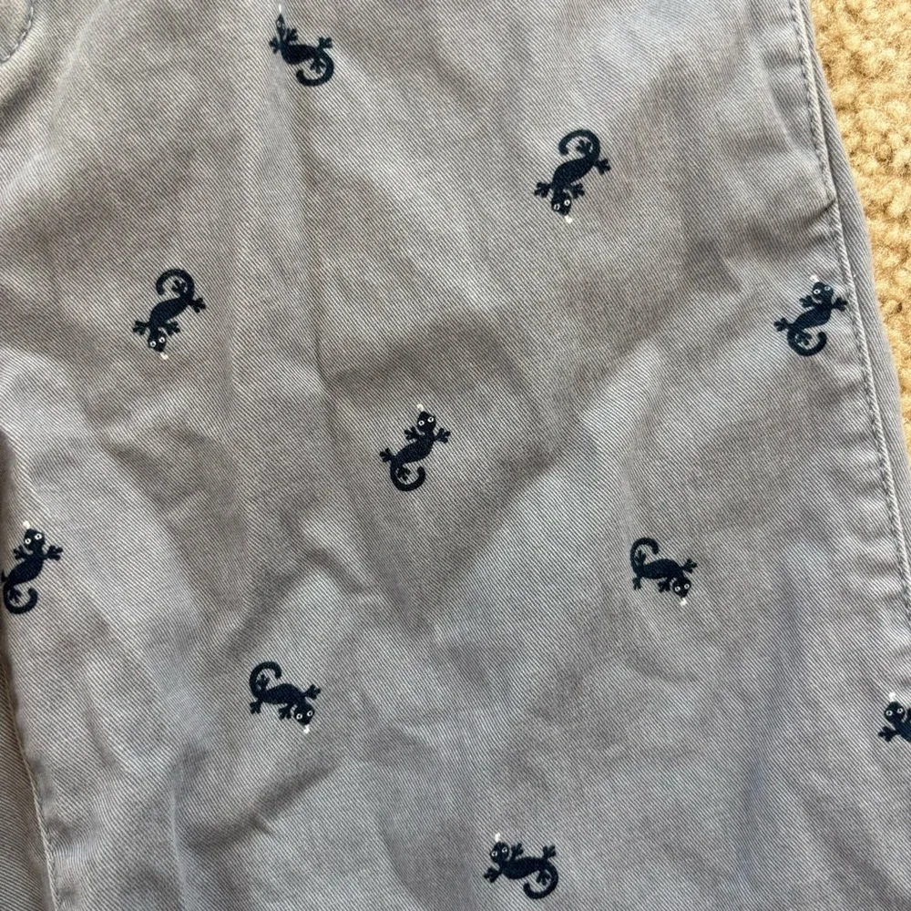 Children's Place Gray Boy's Shorts With Lizard Print Size 14